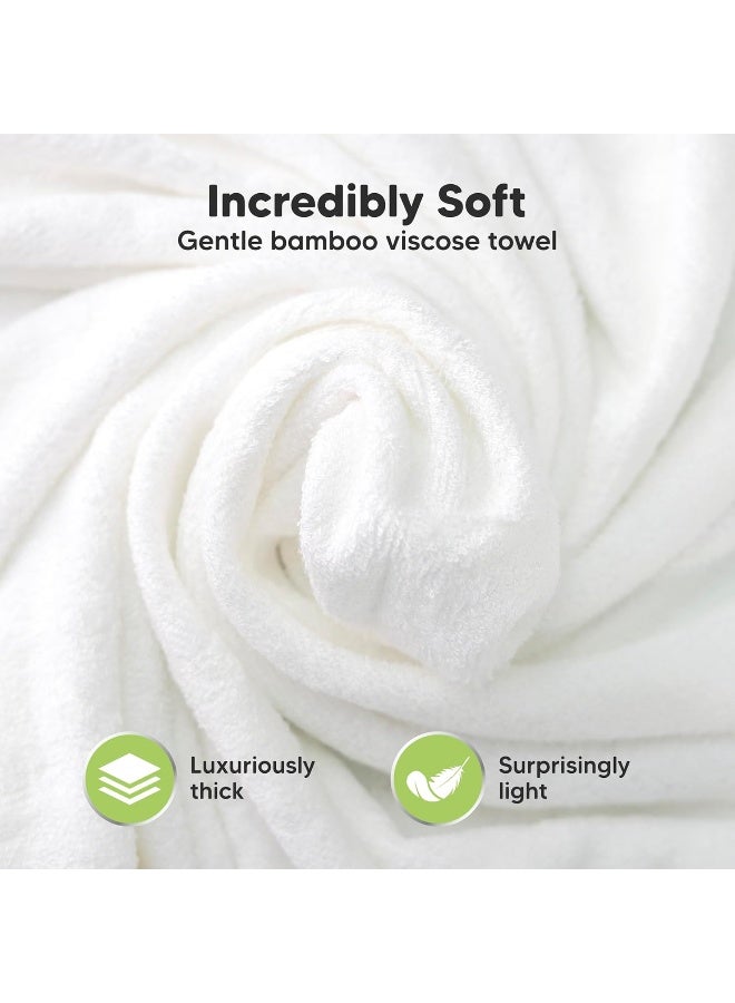 KeaBabies Baby Hooded Towel - Viscose Derived from Bamboo Baby Towel, Toddler Bath Towel, Infant Towels, Large Hooded Towel, Soft Baby Towels with Hood for Girls, Babies, Newborn Boys (Unicorn) - Image 2