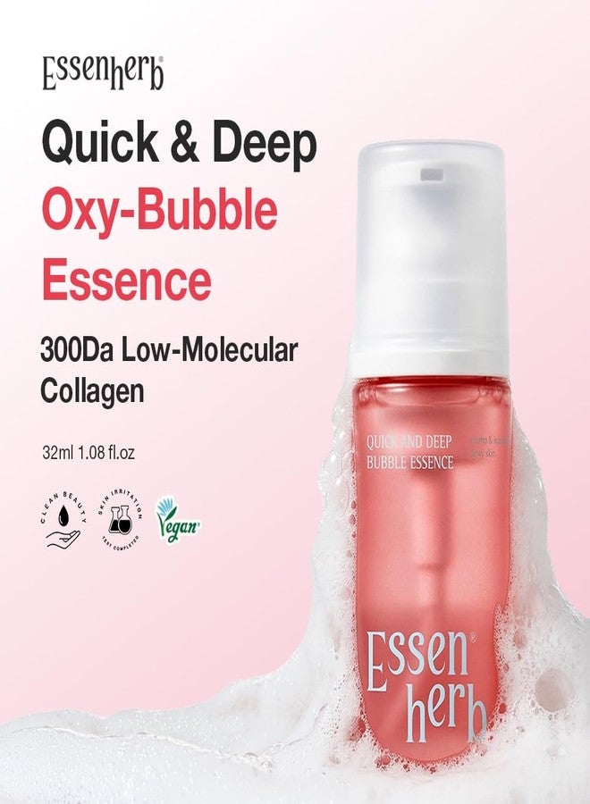 ESSENHERB Quick & Deep Bubble Serum, 3 in 1 Skincare Formula - Collagen for Supple, Visibly Radiant Skin - Quick-Absorbing Micro-Bubble Formula - Hydrates Dull Skin in One Step,1.08 fl oz - Image 2