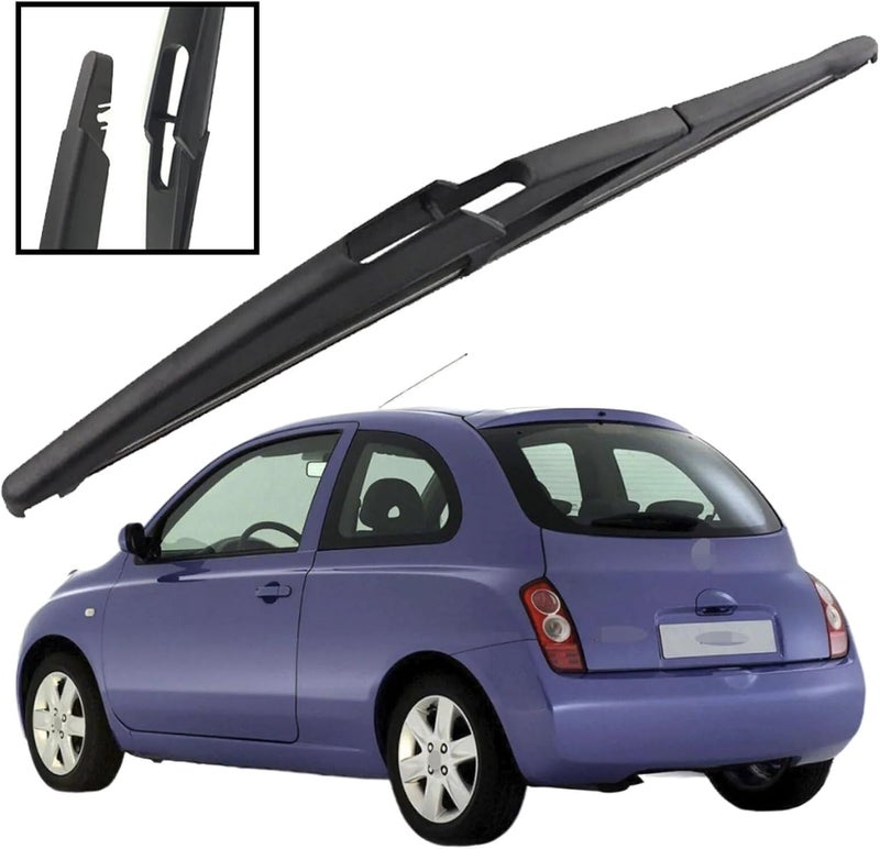 Wivplex 12" Rear Windshield Wiper Blade for Nissan Micra K12 - Image 5