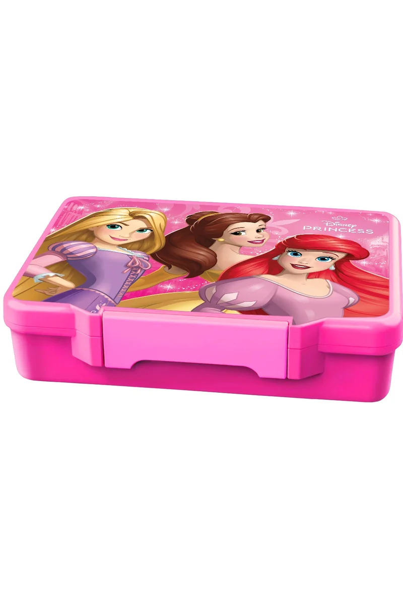 Disney Princess Bento Lunch Box with Cutlery – Disney Princess Design – Ideal for School Meals &amp; Picnics