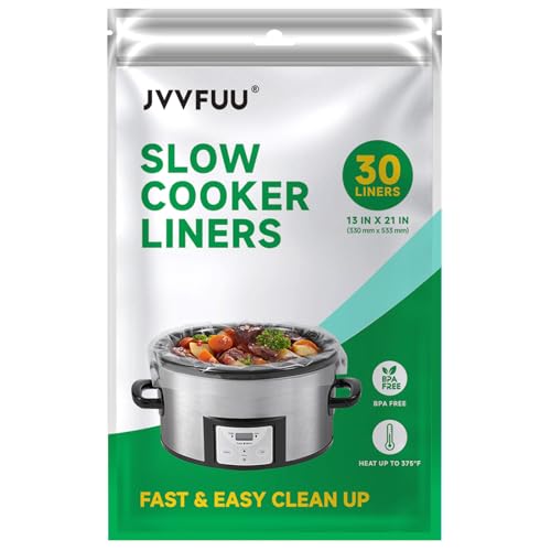 JVVFUU Slow Cooker Liners 3-8 Quart, Cooking Bags Large Size 13"x 21", Slow Cooker Bags Disposable Oval Large For Crock Pot (30) - Image 2