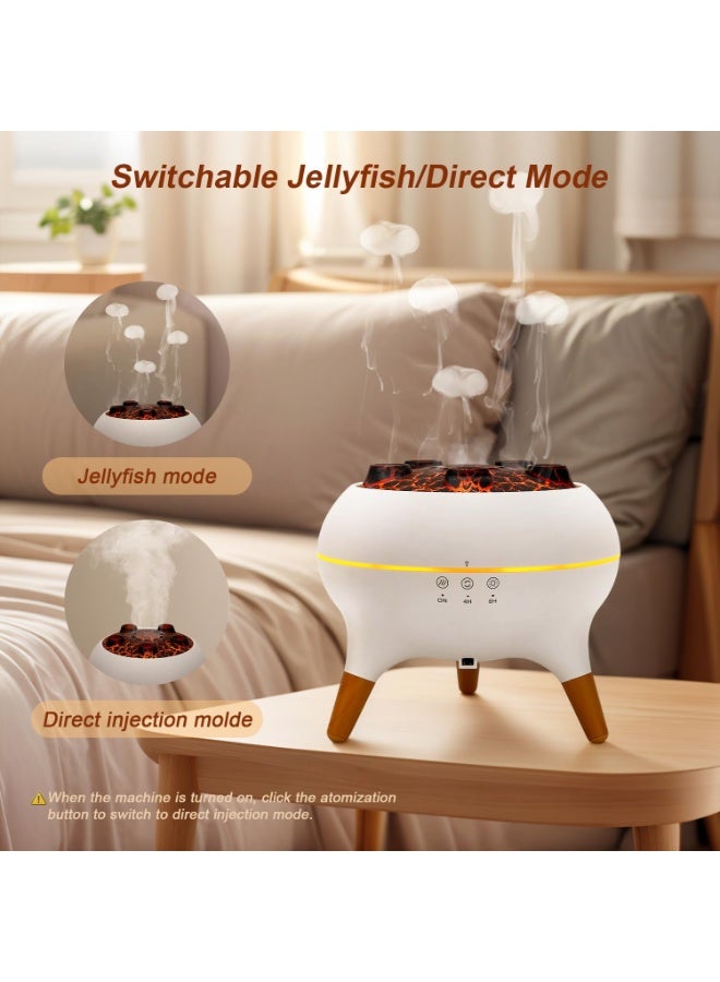 250ML Jellyfish Essential Oil Diffuser with 7-Color LED Lights, Remote Control, Silent Ultrasonic Mist, 4/8-Hour Timer and Auto Shut-Off – Ideal for Home, Bedroom and Office - Image 4