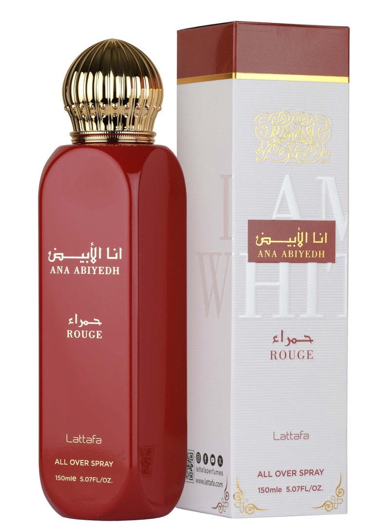 Lattafa Ana Abiyedh Rouge All Over Spray EDP 150 ml - Image 2