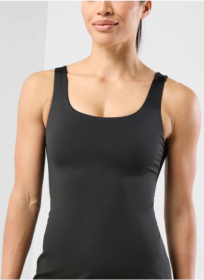 FRWD Seamless Square Neck Tennis Dress With Shorts