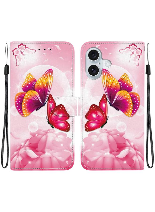 S-TOP Case For iPhone 16 Crystal Texture Colored Drawing Leather Phone Case - Image 1