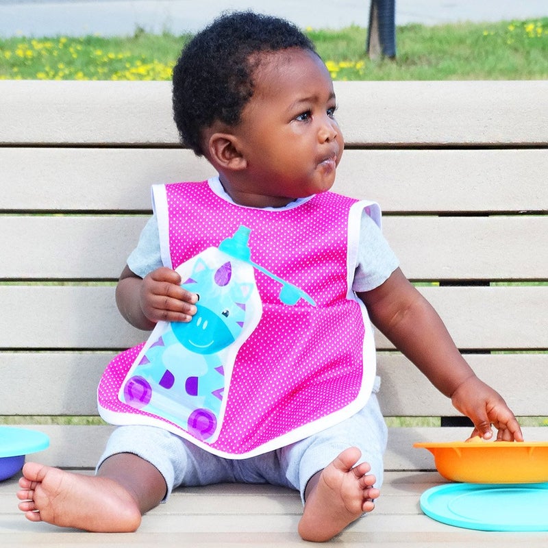 ChooMee SoftSip Food Pouch Top | Baby Led Weaning | No Spill Flow Control Valve, Protects Childs Mouth, 100% Silicone, BPA Free | 2CT Aqua Purple - Image 4