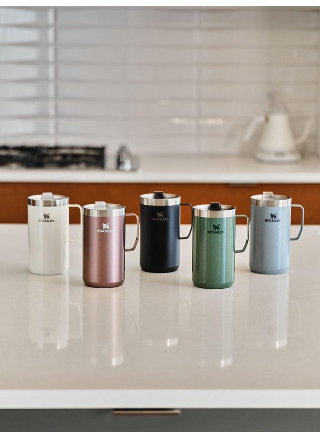 Stanley - Stanley Stay-Hot Camp Mug 24 oz | Press Fit Drink Through Lid | Cup for Coffee, Tea and Drinks | Insulated Stainless Steel Coffee Mug | BPA-Free | Lilac Gloss - Image 1