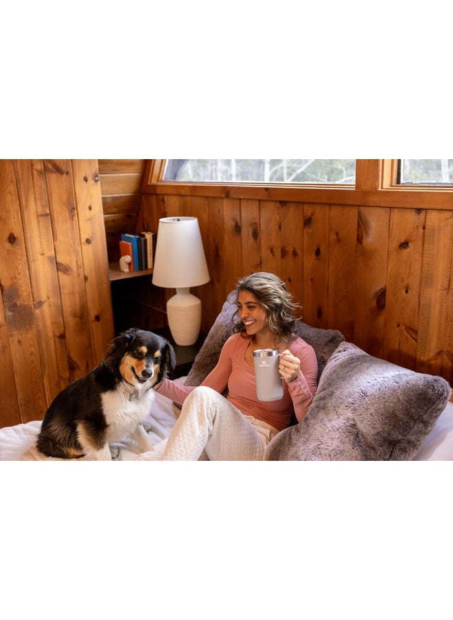 Stanley - Stanley Stay-Hot Camp Mug 24 oz | Press Fit Drink Through Lid | Cup for Coffee, Tea and Drinks | Insulated Stainless Steel Coffee Mug | BPA-Free | Lilac Gloss - Image 1