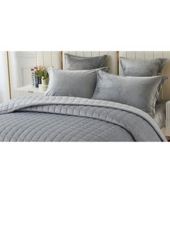 سمارت هوم طقم لحاف مضغوط مفرش مكون من 6 قطع , لحاف 6 قطع , مخمل 100% طقم سرير مقاس250 في 230 سم  - Image 2