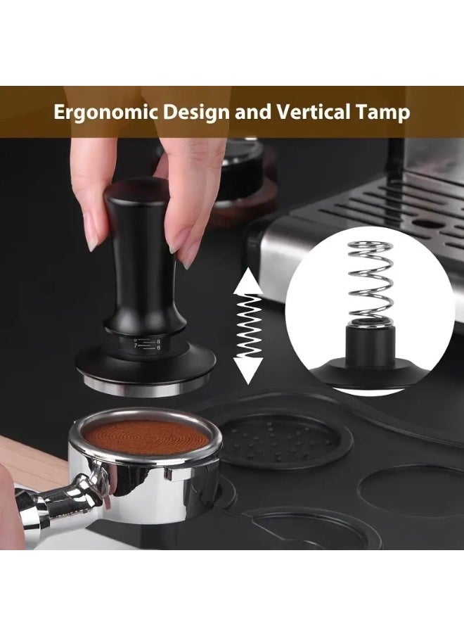 Generic Coffee Press Powder Hammer, Stainless Steel Base Coffee Powder Press Hammer, Coffee Bean Press Tamper Hammer with Scale (58MM)  - Image 1