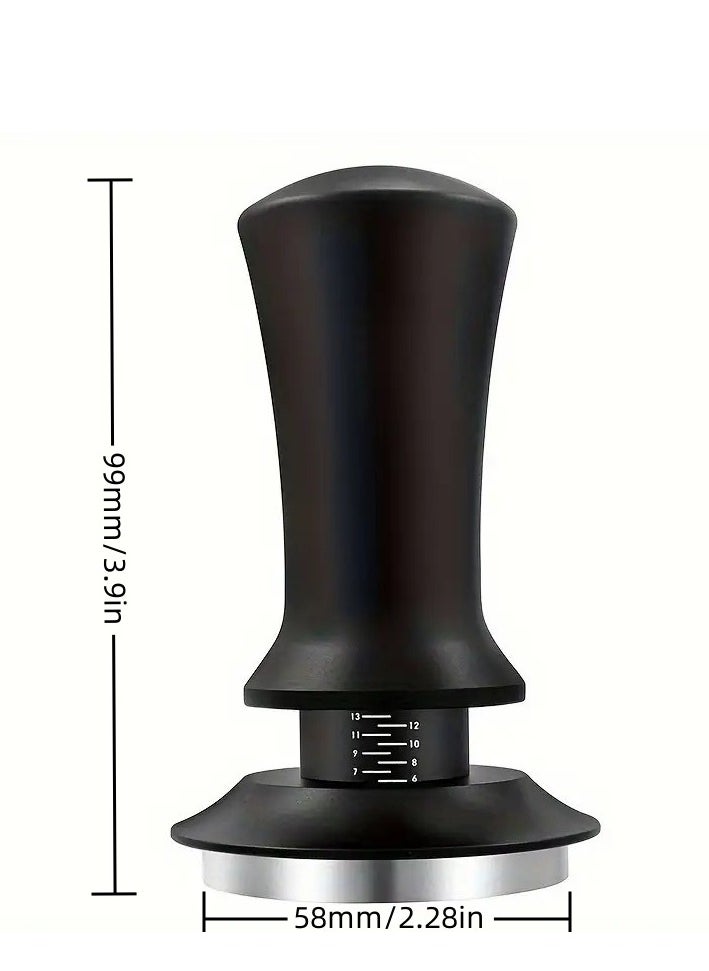 Generic Coffee Press Powder Hammer, Stainless Steel Base Coffee Powder Press Hammer, Coffee Bean Press Tamper Hammer with Scale (58MM)  - Image 5