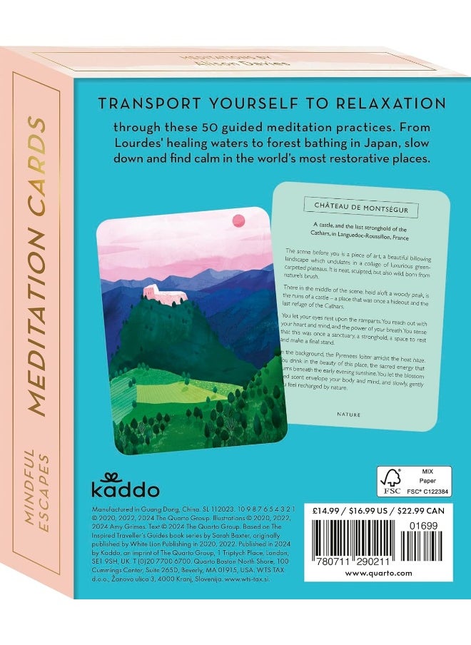 Mindful Escapes Meditation Cards: Discover Inner Calm Wherever You Are, in 50 Cards  - Image 2