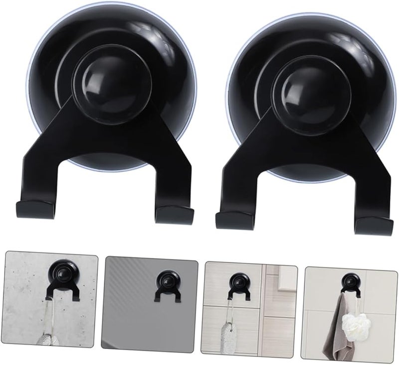 Stainless Steel Shower Hooks Heavy Duty Suction Cup Wall Hangers for Bathroom Kitchen Accessories - Image 3