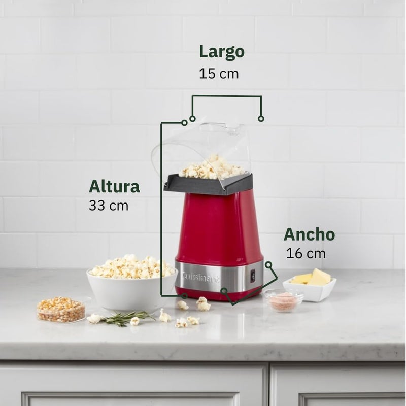 Cuisinart EasyPop Hot Air Popcorn Maker (Red) - Image 2