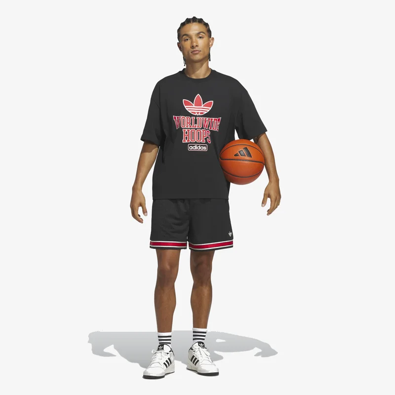 Adidas Originals  ORIGINALS WORLDWIDE HOOPS ONE WORLD T-Shirt  | Best Price UAE