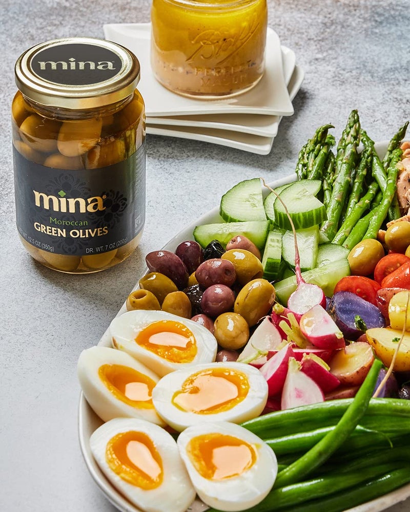 Mina Green Olives, 12.5 oz - Delicious Green Olives, Vegan Snack, Premium Hand Picked Moroccan Olives, Naturally Cured, Gluten Free, Low Carb, Non GMO Keto, Paleo, and Kosher - Image 4