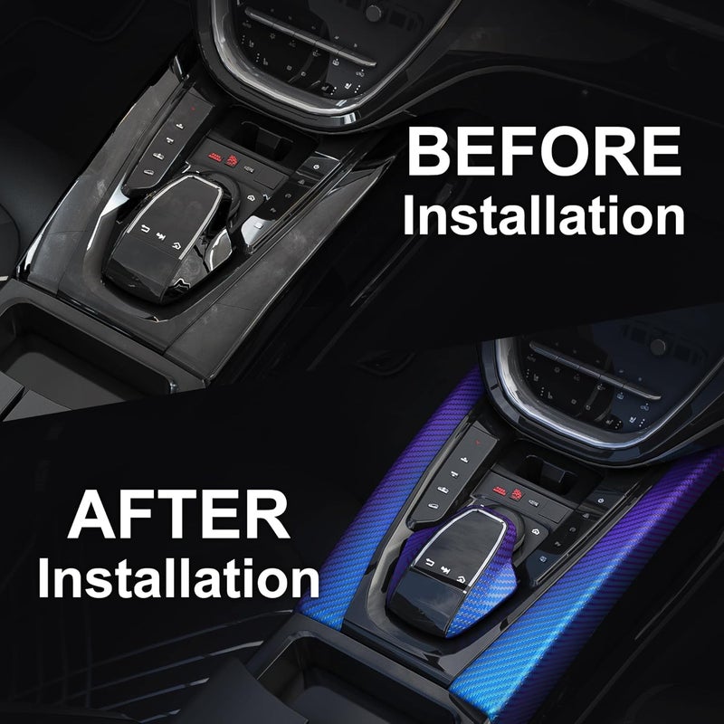 Lypumso 3D Chameleon Blue to Purple Carbon Fiber Vinyl Wrap - Image 5