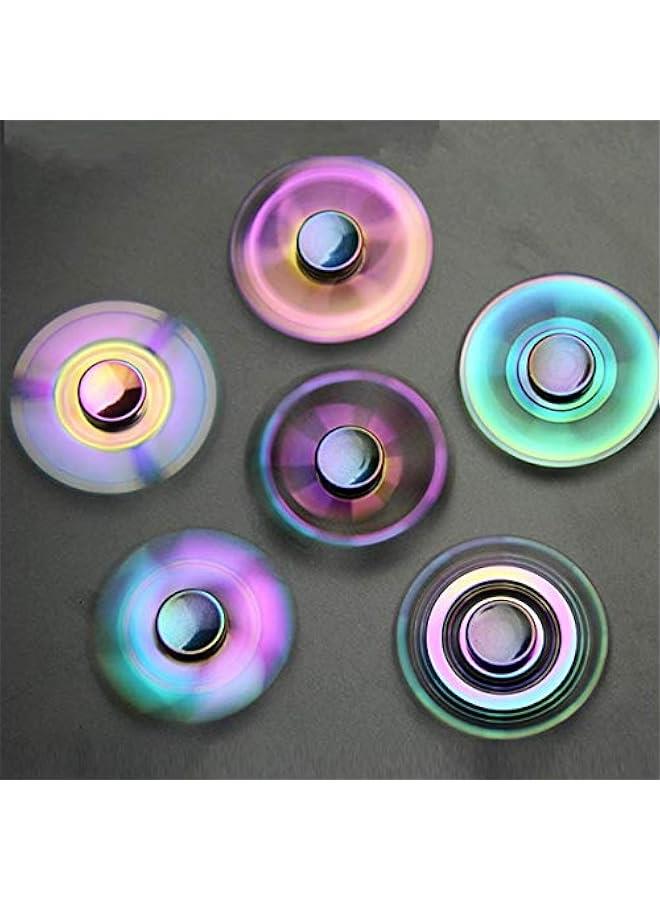 Cool Metal Fidget Toy Set Fidgets Spinners Toy for Kids Adults, Stainless Steel Finger Hand Spinner Fidget Pack for Focus, Fingertip Gyro Party Favors Supplies Goody Bag Fillers Stress Toys Gifts
