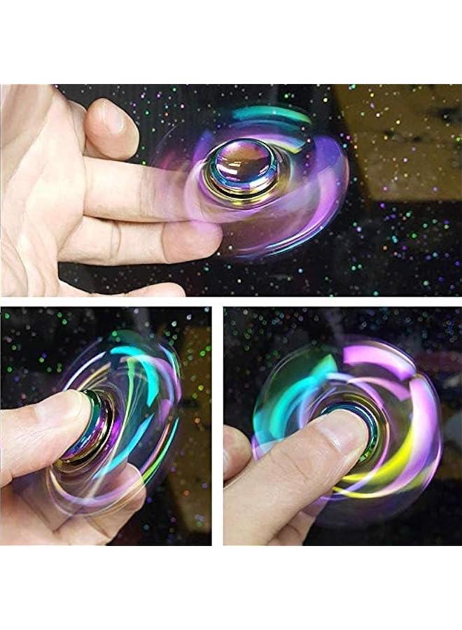 Cool Metal Fidget Toy Set Fidgets Spinners Toy for Kids Adults, Stainless Steel Finger Hand Spinner Fidget Pack for Focus, Fingertip Gyro Party Favors Supplies Goody Bag Fillers Stress Toys Gifts