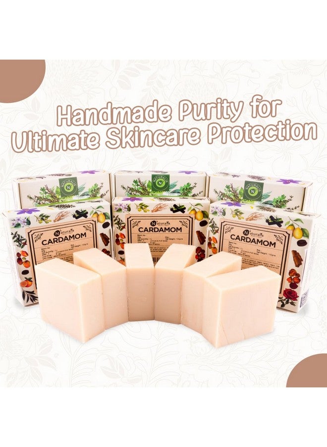 Naturalis صابون زيت الهيل الطبيعي - صابون يدوي الصنع بارد الضغط مع الهيل العضوي، خالي من المواد الكيميائية القاسية - تنظيف عميق، ترطيب، ورائحة منعشة، 100 جرام - Image 5