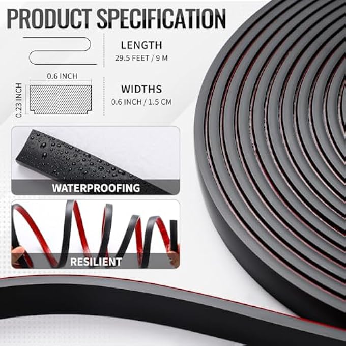 59 FT WINDOW GRILLE INSERTS GRID KIT, SELF-ADHESIVE PEEL AND STICK TRIM MOLDING WINDOW TRIM MOLDING GRIDS, DIY CROWN MOLDING PEEL & STICK FOR TILE EDGE TRIM, WINDOWS DOOR FRAMES(2 BLACK) - Image 3