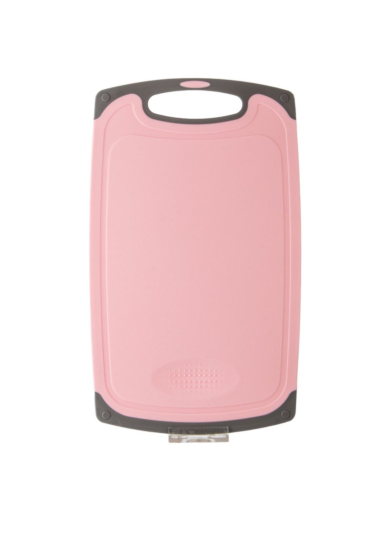 دانيا مجموعة ادوات المطبخ من السيليكون وسكاكين من الغرانيت مكون من 19 قطعة وردي - Image 5