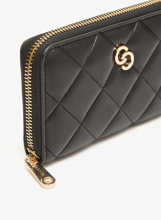Celeste Women's Quilted Zip Around Wallet