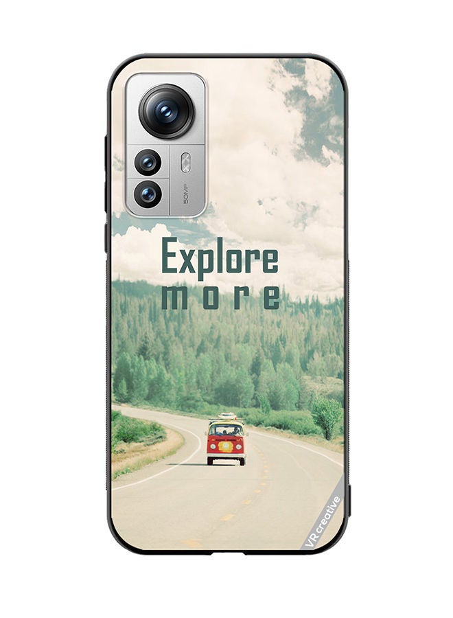 VR CREATIVE غطاء حماية لهاتف Xiaomi 12 Pro تصميم استكشاف المزيد متعدد الألوان - Image 1