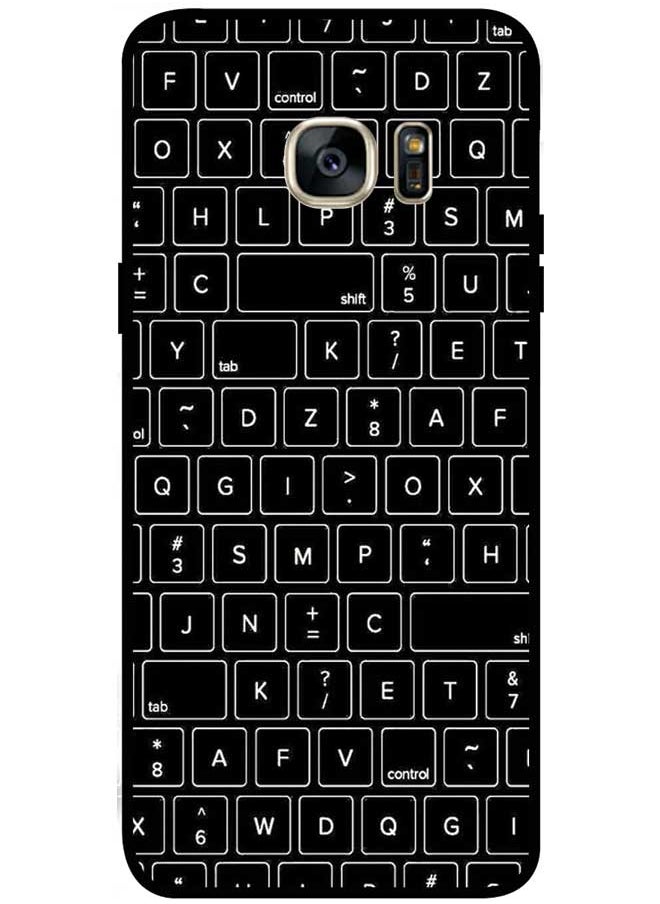 EYE CATCH - Protective Case Cover For Samsung Galaxy S7 Edge Smart Series Printed Protective Case Cover for Samsung Galaxy S7 Edge Keyboard - Image 1