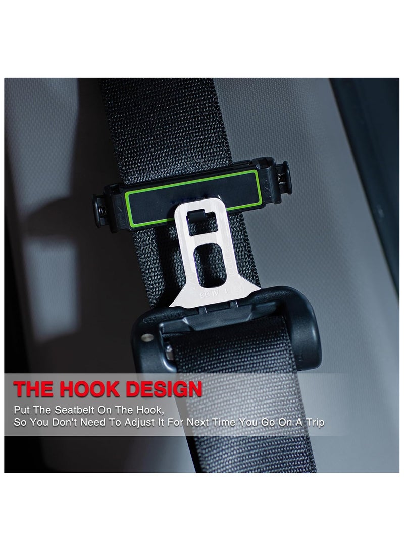 SYOSI 2Pcs Car Seat Belt Adjuster Seatbelt Clips Premium ABS Universal Seat Belt Clips Shoulder and Neck Belt Locator Retainer Locking Clip ​for Kids Adults - Image 2