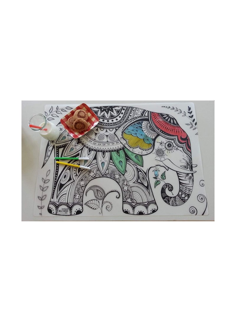 Funny Mat Washable Silicone Coloring Pads Notebooks and Mat Dancers - Image 2