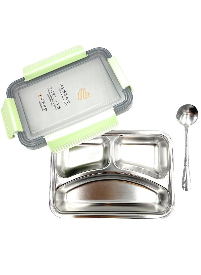 VIO Airtight Lunch Box Stainless Steel Compartment Leak Proof Easy Open Lid Food Snacks Bento Box Tiffin Storage Containers Kids Adult Toddlers Boys Girls School Home Travel Dishwasher Freezer Safe  - Image 2