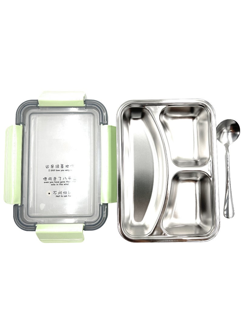 VIO Airtight Lunch Box Stainless Steel Compartment Leak Proof Easy Open Lid Food Snacks Bento Box Tiffin Storage Containers Kids Adult Toddlers Boys Girls School Home Travel Dishwasher Freezer Safe  - Image 3