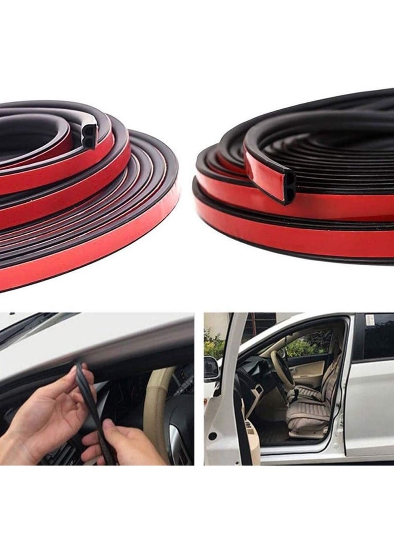 GUDOO 5 M Universal Car Weather Stripping Self Adhesive Auto Door Rubber Weather Draft Seal Strip B Shape Car Door Edge Trim Seal Strip Weatherstrip For Car Window Door Protector Soundproofing - Image 5