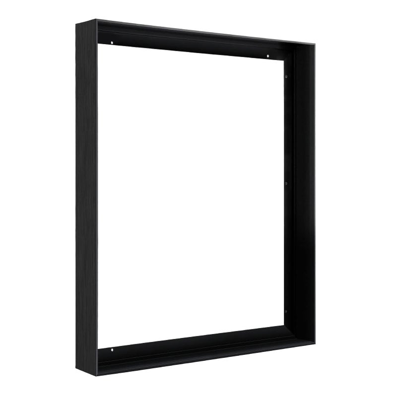 FOLKOR Floating Frame for 24x30 Canvas Paintings DIY Metal Canvas Frame with 15 Deep Floater Frame for Canvas Wall ArtPortraitLandscape Living Room Bedroom Kitchen Decor Black