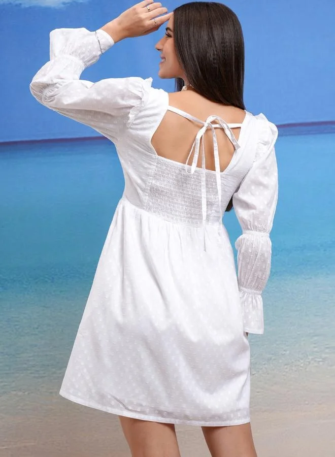 Tokyo Talkies Ruffle Sleeve Mini Dress