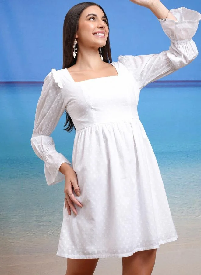 Tokyo Talkies Ruffle Sleeve Mini Dress