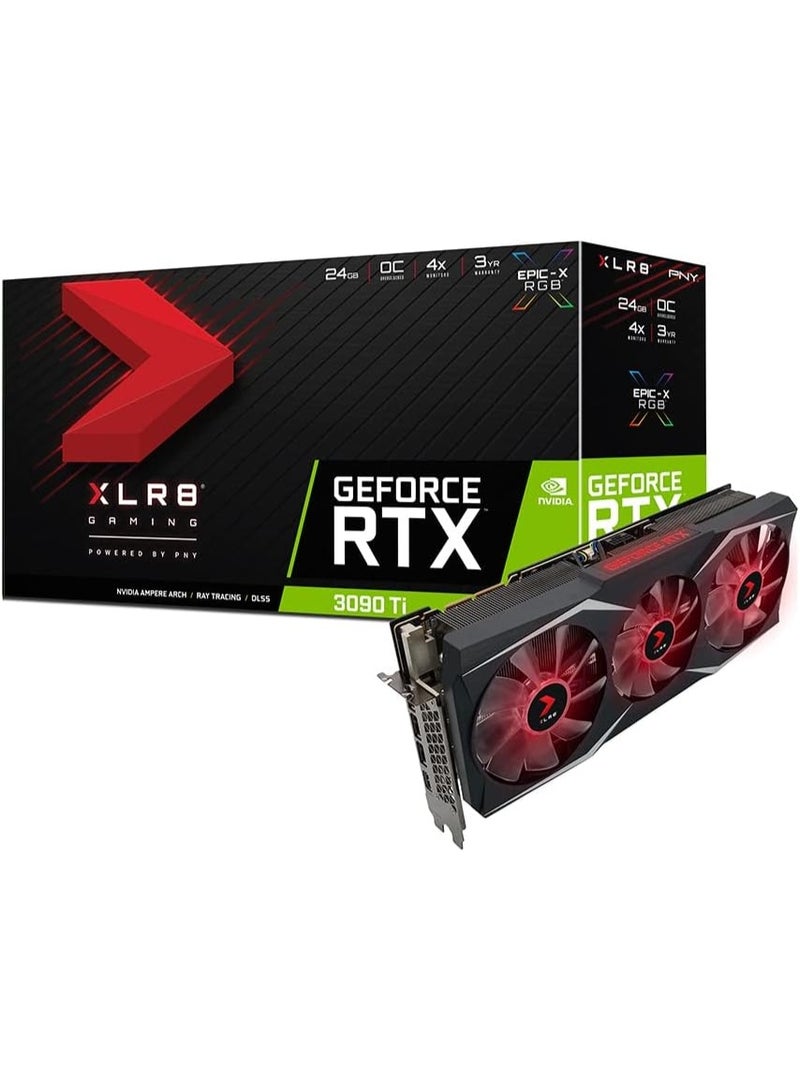 XLR8 PNY GeForce RTX™ 3090 Ti 24GB XLR8 Gaming UPRISING EPIC-X RGB™ Overclocked Triple Fan Graphics Card - Image 1