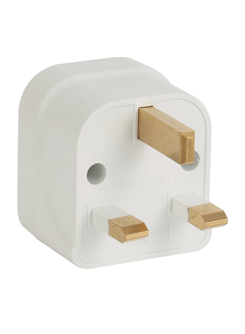 Olsenmark UK Pin to Universal Adaptor Plug OMES1887, PP Housing, Copper Parts and Pin, Global Compatibility, Compact and Portable Design - Image 4