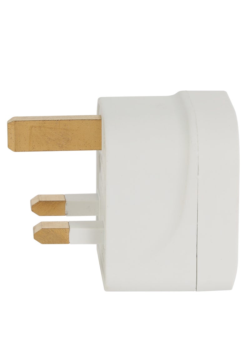Olsenmark UK Pin to Universal Adaptor Plug OMES1887, PP Housing, Copper Parts and Pin, Global Compatibility, Compact and Portable Design - Image 5
