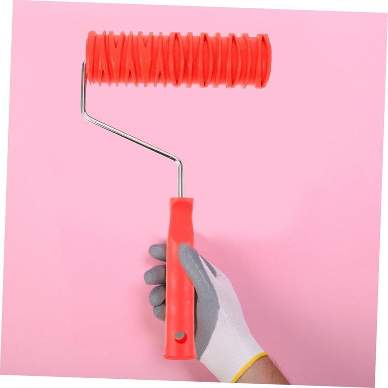 ARTIBETTER 2 قطعة أسطوانة طلاء لتزيين الجدران، أسطوانة طلاء محببة بتصميم منقوش، محمولة وسهلة التنظيف - Image 4