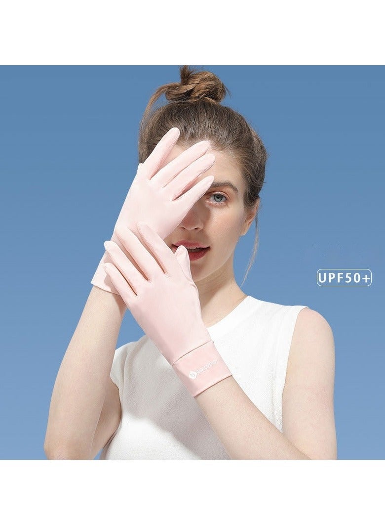 جولوف جوي قفازات نسائية للحماية من الشمس، مضادة للأشعة فوق البنفسجية، صيفية، رفيعة، غير قابلة للانزلاق، بدون أصابع، شاشة تعمل باللمس، قفازات القيادة وركوب الدراجات الاحترافية - Image 2