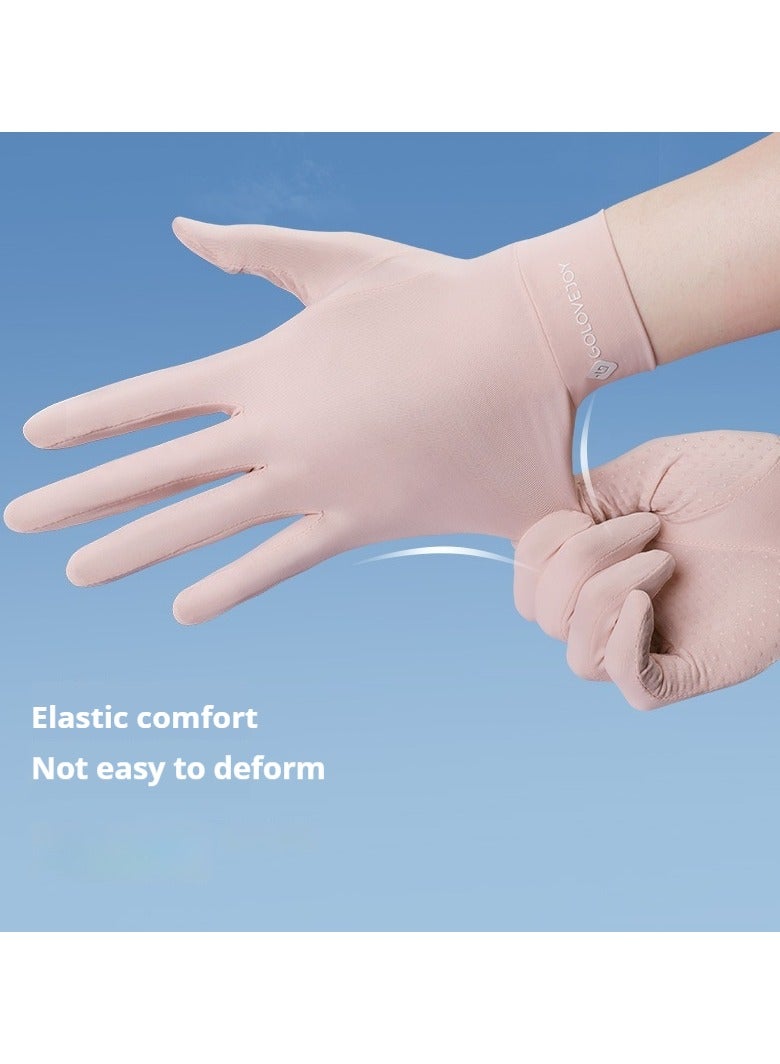 جولوف جوي قفازات نسائية للحماية من الشمس، مضادة للأشعة فوق البنفسجية، صيفية، رفيعة، غير قابلة للانزلاق، بدون أصابع، شاشة تعمل باللمس، قفازات القيادة وركوب الدراجات الاحترافية - Image 5