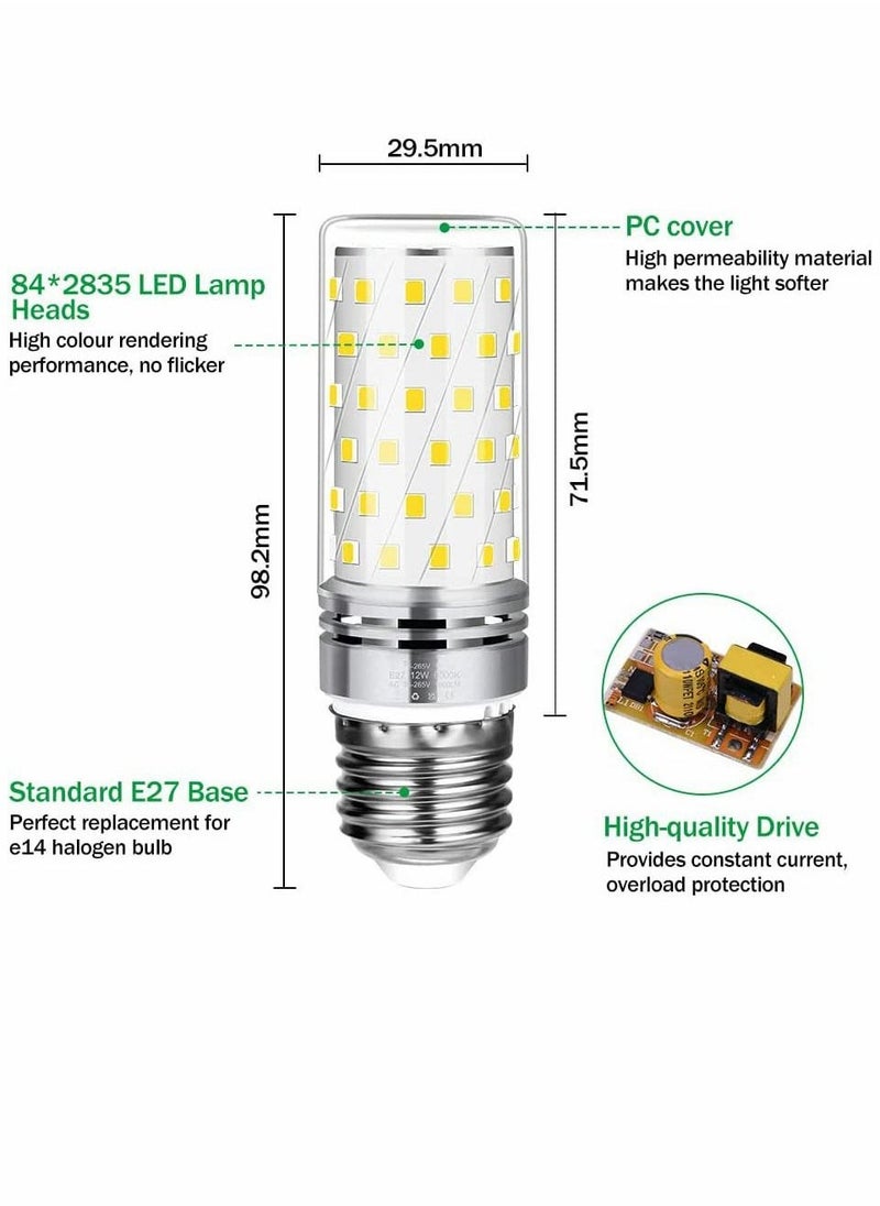 Generic - E27 Led Bulb 100w Equivalent 16w Screw 6000k 1000LM Large Edison Light Bulbs Daylight 360° Beam Angle Energy Saving for Home Lamp Non-dimmable (2pcs Cool White) - Image 1