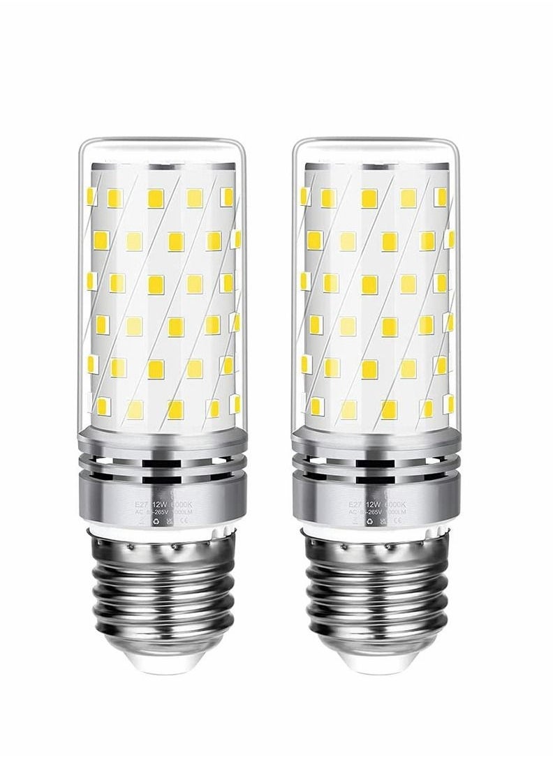 Generic - E27 Led Bulb 100w Equivalent 16w Screw 6000k 1000LM Large Edison Light Bulbs Daylight 360° Beam Angle Energy Saving for Home Lamp Non-dimmable (2pcs Cool White) - Image 1