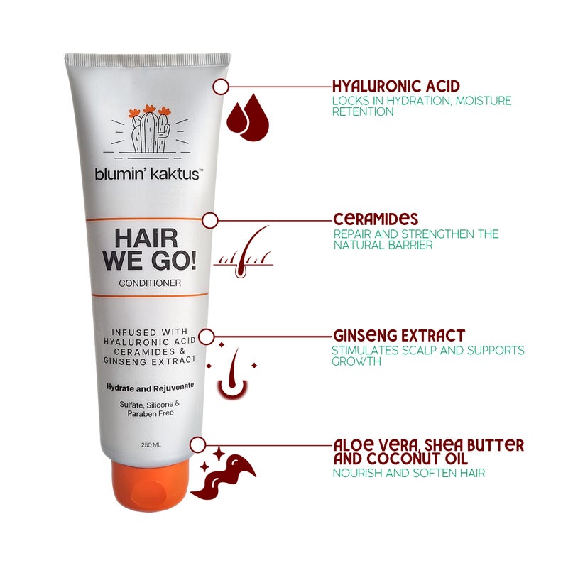 blumin kaktus Blumin’Kaktus Hair We Go! Conditioner – Hydrating + Detangling Conditioner, 250 ml - Image 2