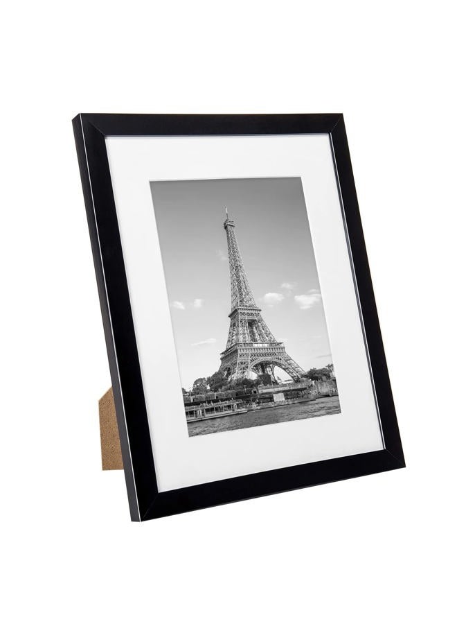 upsimples 8.5x11 Picture Frame Set of 10,Display Pictures 6x8 with Mat or 8.5x11 Without Mat,Certificate Document Frame for Wall and Tabletop Display,Black - Image 3