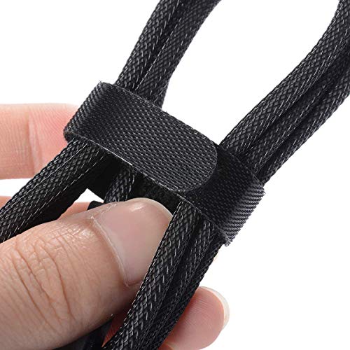 Aeoss 30 Pcs Reusable Cable Ties Management Straps - 6 Inch Strong &Microfiber fastening cloth, Adjustable Fastener Cable Strap Hook and Loop Cord Ties - Image 5