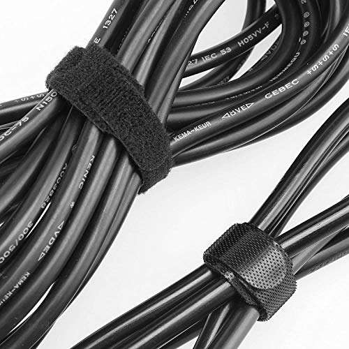 Aeoss 30 Pcs Reusable Cable Ties Management Straps - 6 Inch Strong &Microfiber fastening cloth, Adjustable Fastener Cable Strap Hook and Loop Cord Ties - Image 4