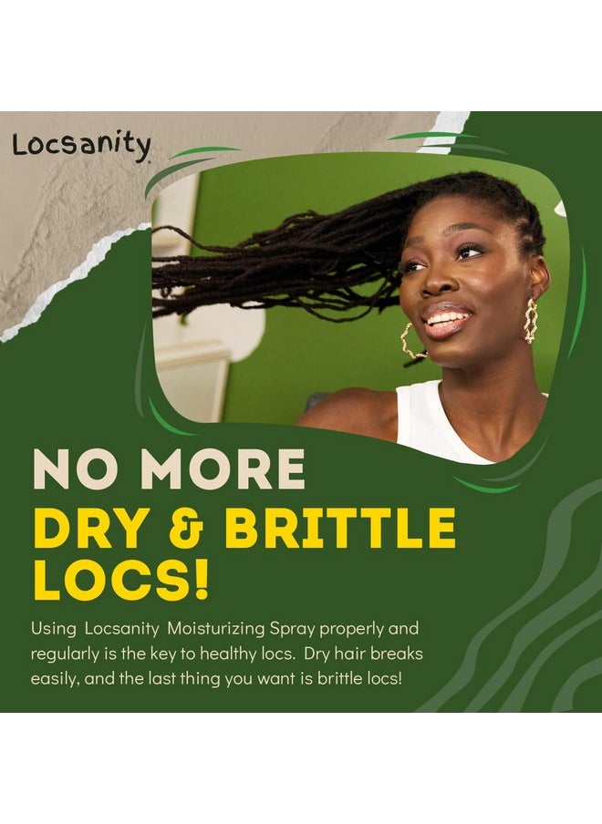 Locsanity Locsanity Daily Moisturizing Refreshing Spray for Locs, Dreadlocks - Rose Water and Peppermint Hair Scalp Moisturizer, Dreadlock Spray - Natural Loc Care and Maintenance (12oz)  - Image 4